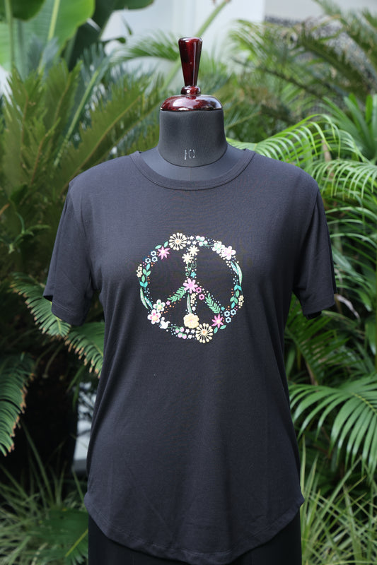 Black Relaxed Tee