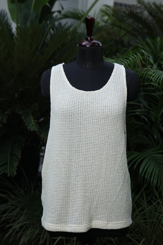 Textured waffle tee