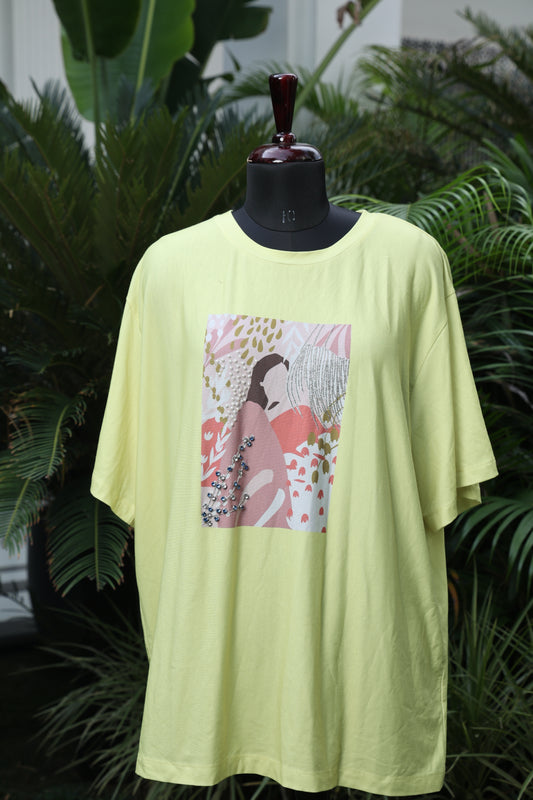 Yellow tee