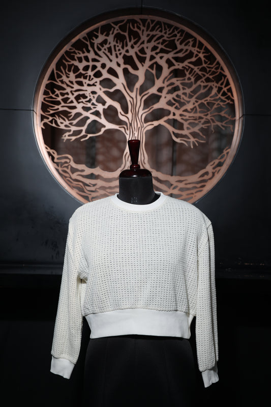 Waffle-Knit Top