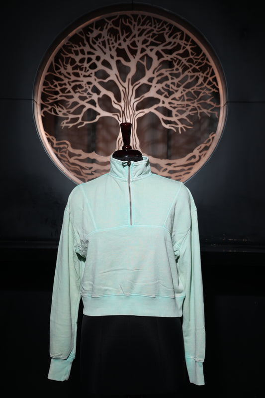 Sage Zip-Sweatshirt