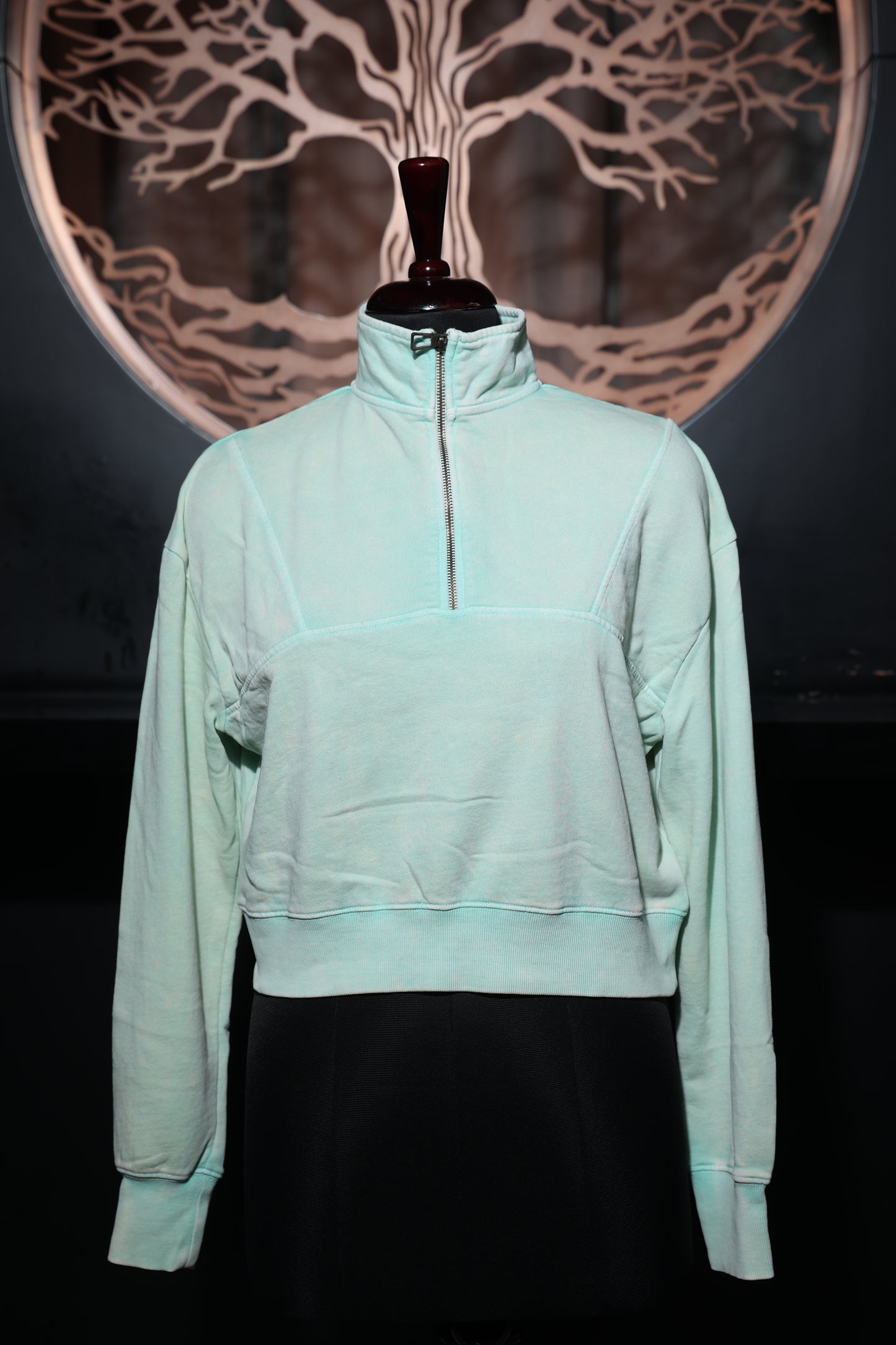 Sage Zip-Sweatshirt