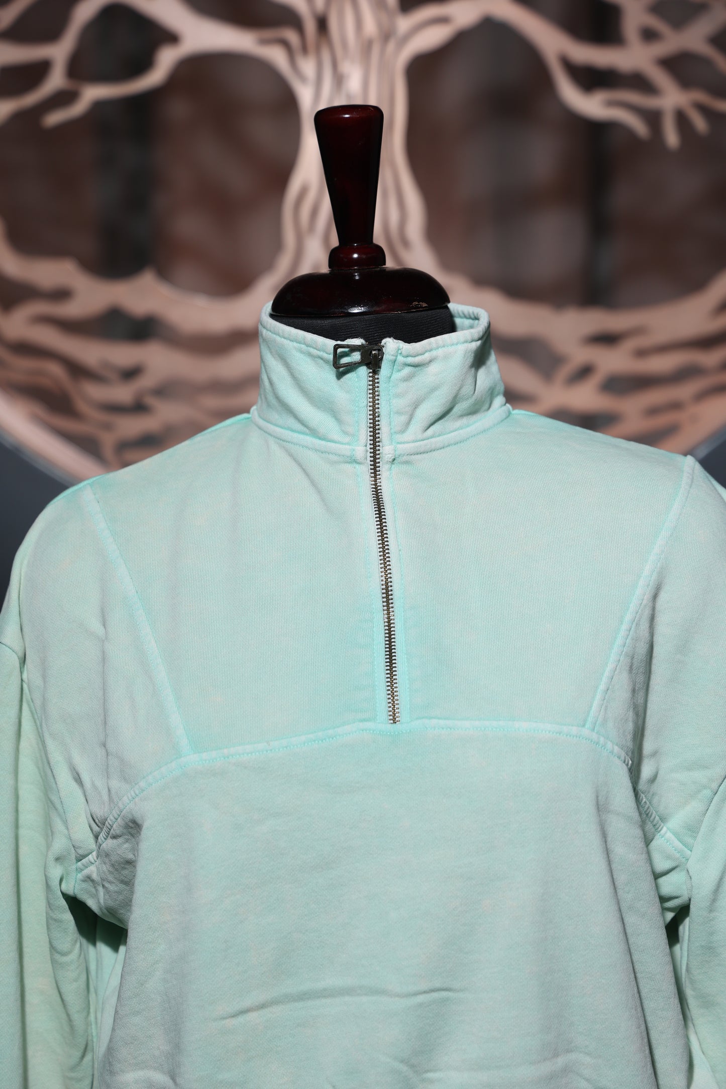 Sage Zip-Sweatshirt
