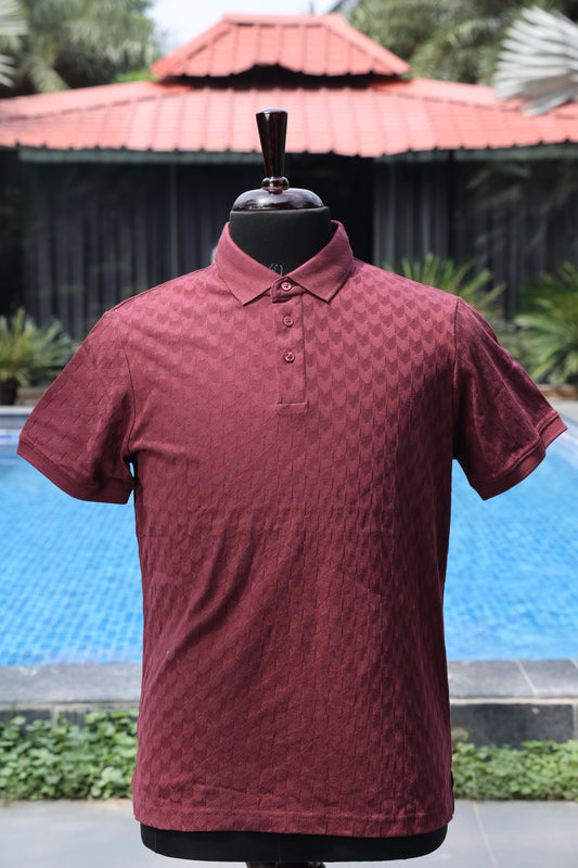Bordeaux Crest Polo