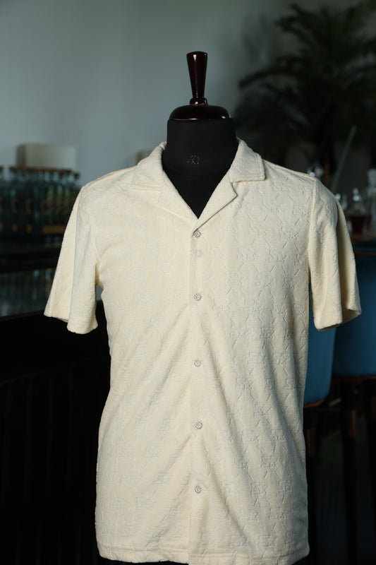 Embossed Beige Shirt