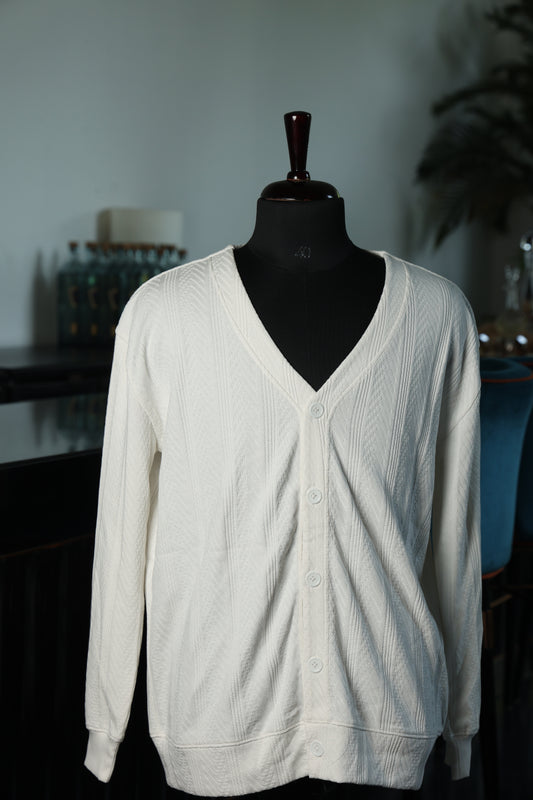 Essential White Cardigan