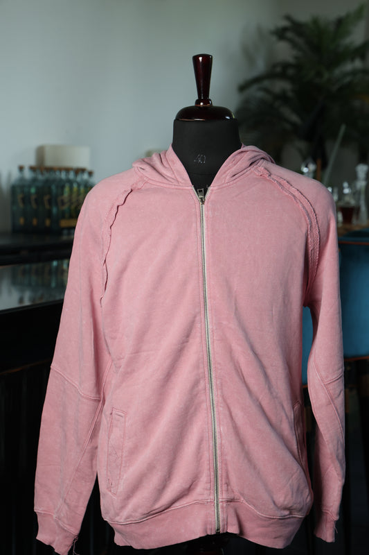 Blush Weave Hoodie