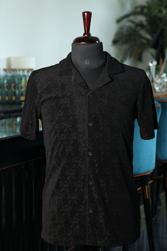 Embossed Black Shirt