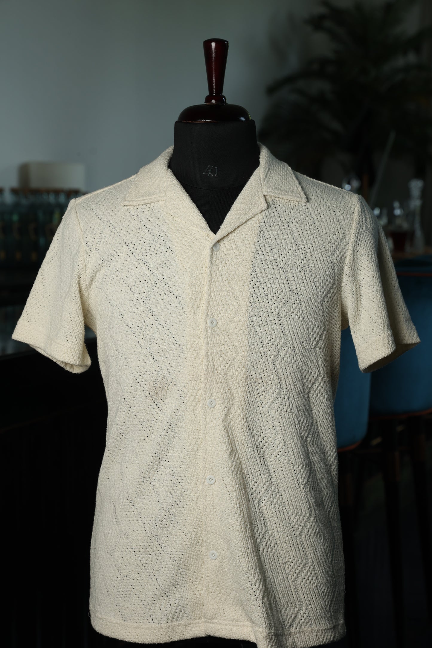 Cream Knit Shirt