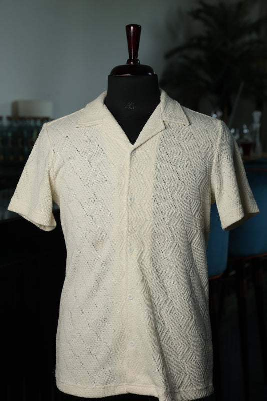Cream Knit Shirt