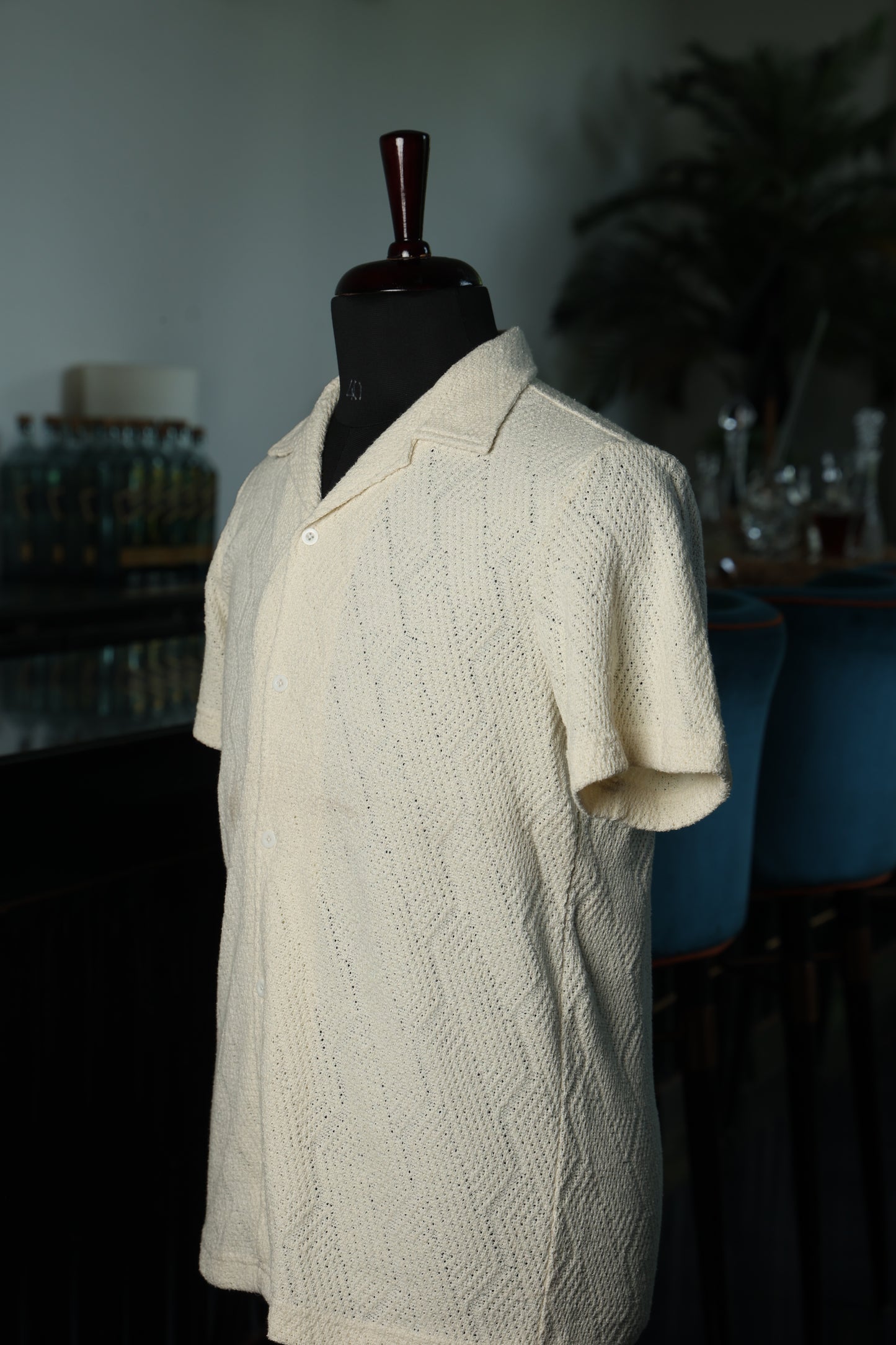Cream Knit Shirt