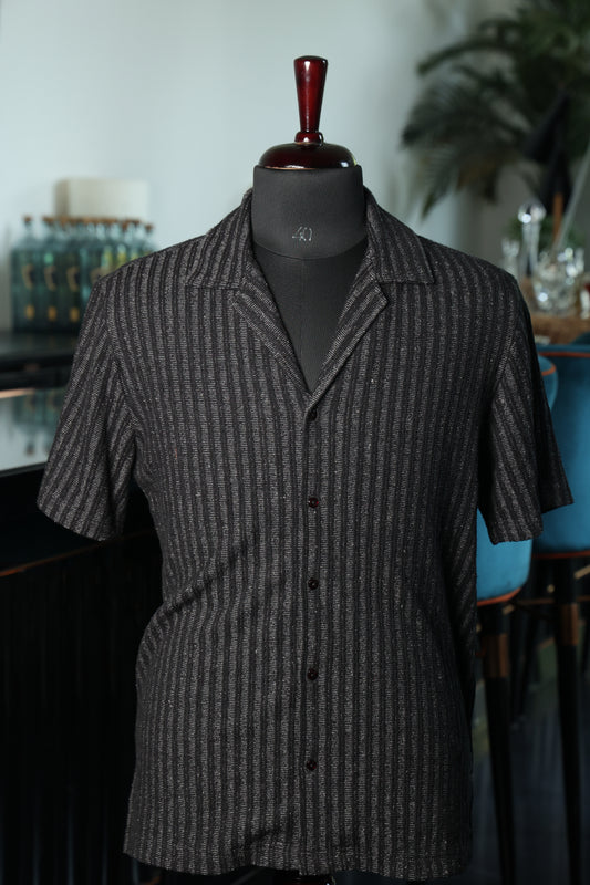 Black Striped Shirt