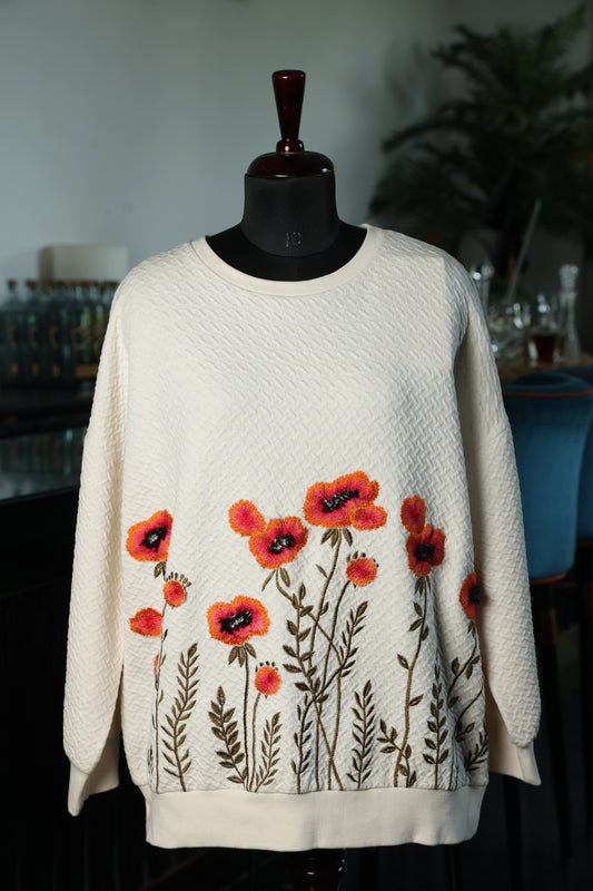 Floral Frost Sweater