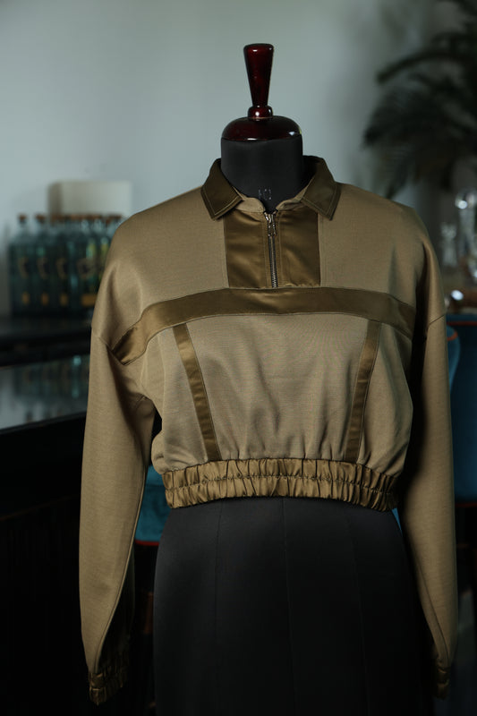 Safari Cropped Sweatshirt